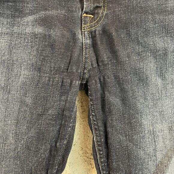 7 For All Mankind The Ankle Skinny Jeans Dark Wash Denim Blue Women Size 32 - Picture 4 of 8